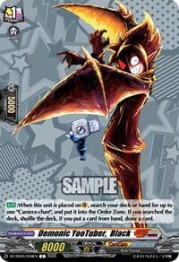 Demonic YooTuber,  Black - DZ-SS05: CoroCoro Start Deck Pack - Cardfight Vanguard card