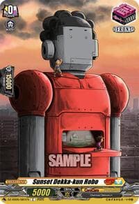 Sunset Dekka-kun Robo - DZ-SS05: CoroCoro Start Deck Pack - Cardfight Vanguard card