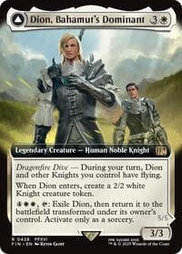Dion, Bahamut's Dominant (Extended Art) - FINAL FANTASY - Magic: The Gathering card