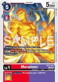 Meramon - Cyber Eden - Digimon Card Game card