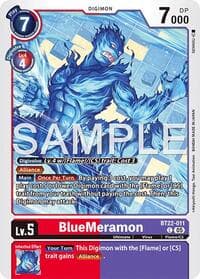 BlueMeramon - Cyber Eden - Digimon Card Game card