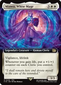Minwu, White Mage (Extended Art) - FINAL FANTASY - Magic: The Gathering card