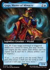 Gogo, Master of Mimicry (Extended Art) - FINAL FANTASY - Magic: The Gathering card
