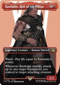 Raubahn, Bull of Ala Mhigo (Borderless) - FINAL FANTASY - Magic: The Gathering card