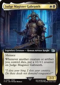 Judge Magister Gabranth (Extended Art) - FINAL FANTASY - Magic: The Gathering card
