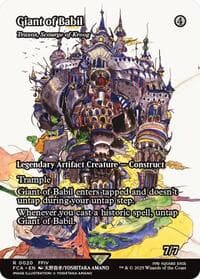 Giant of Babil - Traxos, Scourge of Kroog (Showcase) - FINAL FANTASY: Through the Ages - Magic: The Gathering card