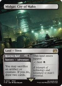 Midgar, City of Mako (Borderless) - FINAL FANTASY - Magic: The Gathering card