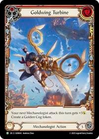Goldwing Turbine (Red) - GEM Pack 2 - Flesh and Blood TCG card