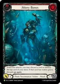 Jittery Bones (Red) - GEM Pack 2 - Flesh and Blood TCG card