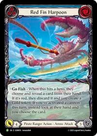 Red Fin Harpoon - GEM Pack 2 - Flesh and Blood TCG card