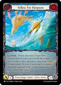 Yellow Fin Harpoon - GEM Pack 2 - Flesh and Blood TCG card
