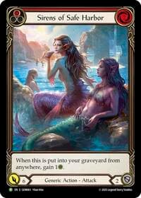 Sirens of Safe Harbor (Red) - GEM Pack 2 - Flesh and Blood TCG card