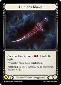 Hunter's Klaive - GEM Pack 2 - Flesh and Blood TCG card