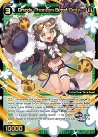 Grizzly, Phantom Beast Deity - Legendary DIVA - WIXOSS card