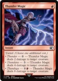 Thunder Magic - FINAL FANTASY - Magic: The Gathering card