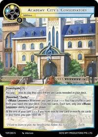 Academy City's Conservatory - Ten Oaths of Protopaterpolis' War - Force of Will card