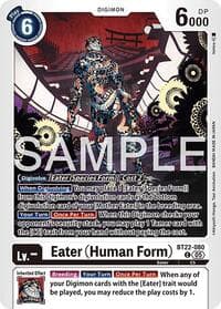 Eater (Human Form) - Cyber Eden - Digimon Card Game card
