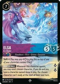 Elsa - Ice Maker (224/204) - Illumineer's Quest: Palace Heist - Disney Lorcana card