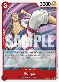 Hongo (Reprint) - ST-23: Starter Deck 23 RED Shanks - One Piece Card Game card