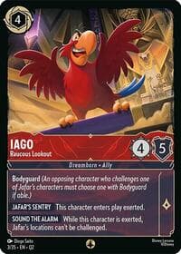 Iago - Raucous Lookout - Illumineer's Quest: Palace Heist - Disney Lorcana card