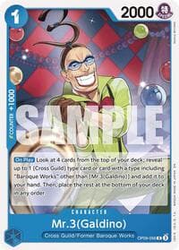 Mr.3(Galdino) (Reprint) - ST-25: Starter Deck 25 BLUE Buggy - One Piece Card Game card