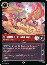 Monumental Scarab - Skittering Statue - Illumineer's Quest: Palace Heist - Disney Lorcana card