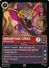 Gargantuan Cobra - Slithering Statue - Illumineer's Quest: Palace Heist - Disney Lorcana card