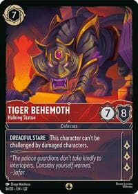 Tiger Behemoth - Hulking Statue - Illumineer's Quest: Palace Heist - Disney Lorcana card
