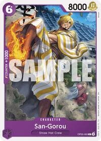 San-Gorou (Reprint) - ST-26: Starter Deck 26 PURPLE/BLACK Monkey.D.Luffy - One Piece Card Game card