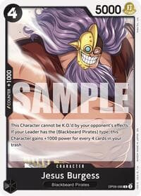 Jesus Burgess (Reprint) - ST-27: Starter Deck 27 BLACK Marshall.D.Teach - One Piece Card Game card