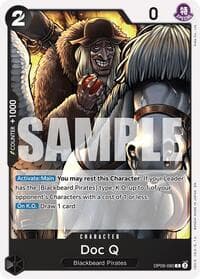 Doc Q (Reprint) - ST-27: Starter Deck 27 BLACK Marshall.D.Teach - One Piece Card Game card
