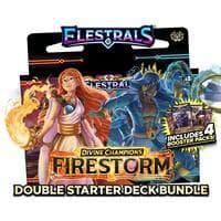 Firestorm - Hestia vs. Poseidon Double Starter Deck Bundle with 4 Packs - Divine Champions: Firestorm Starter Decks - Elestrals card