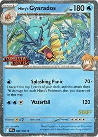 Misty's Gyarados (Prerelease) [Staff] - Miscellaneous Cards & Products - Pokemon card