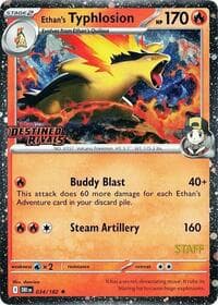 Ethan's Typhlosion (Prerelease) [Staff] - Miscellaneous Cards & Products - Pokemon card