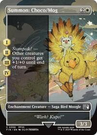 Summon: Choco/Mog (Borderless) - FINAL FANTASY - Magic: The Gathering card