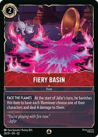 Fiery Basin - Illumineer's Quest: Palace Heist - Disney Lorcana card