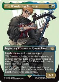 The Wandering Minstrel (Borderless) - FINAL FANTASY - Magic: The Gathering card