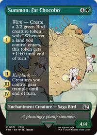Summon: Fat Chocobo (Borderless) - FINAL FANTASY - Magic: The Gathering card