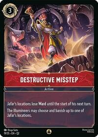 Destructive Misstep - Illumineer's Quest: Palace Heist - Disney Lorcana card