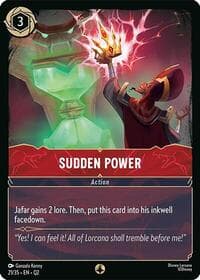 Sudden Power - Illumineer's Quest: Palace Heist - Disney Lorcana card