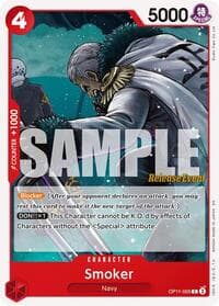 Smoker - A Fist of Divine Speed Release Event Cards - One Piece Card Game card