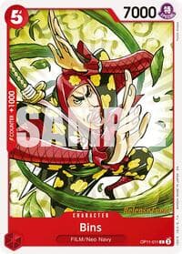Bins - A Fist of Divine Speed Release Event Cards - One Piece Card Game card