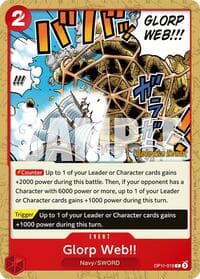 Glorp Web!! - A Fist of Divine Speed Release Event Cards - One Piece Card Game card