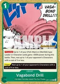 Vagabond Drill - A Fist of Divine Speed Release Event Cards - One Piece Card Game card