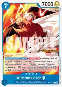 Vinsmoke Ichiji - A Fist of Divine Speed Release Event Cards - One Piece Card Game card