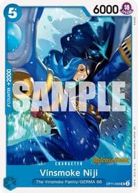 Vinsmoke Niji - A Fist of Divine Speed Release Event Cards - One Piece Card Game card