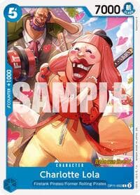 Charlotte Lola - A Fist of Divine Speed Release Event Cards - One Piece Card Game card