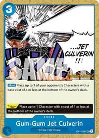 Gum-Gum Jet Culverin - A Fist of Divine Speed Release Event Cards - One Piece Card Game card