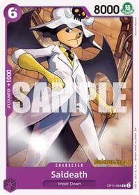 Saldeath - A Fist of Divine Speed Release Event Cards - One Piece Card Game card