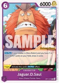 Jaguar.D.Saul - A Fist of Divine Speed Release Event Cards - One Piece Card Game card